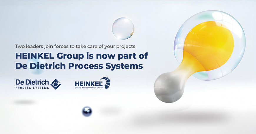 De Dietrich Process Systems se amplía con la adquisición del Grupo HEINKEL