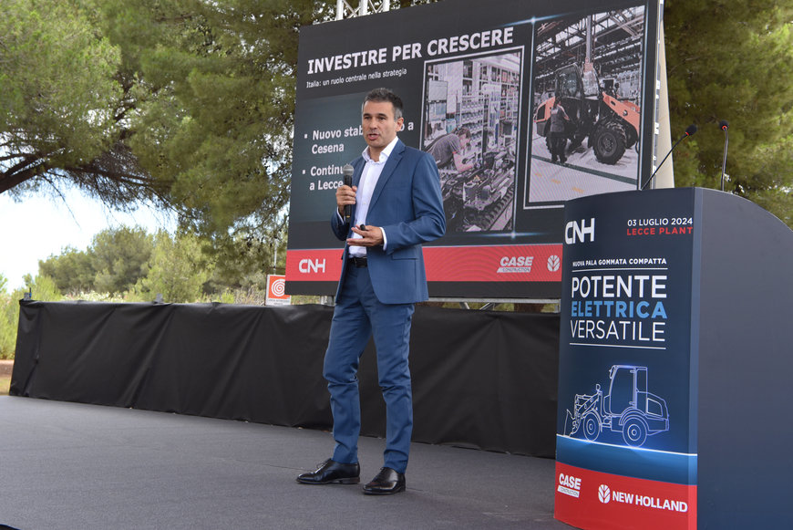 CNH inaugura una línea de producción de cargadoras compactas de ruedas eléctricas en Lecce