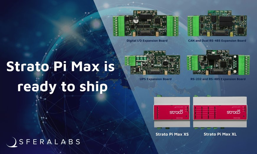 El controlador industrial Strato Pi Max de Sfera Labs ya está disponible