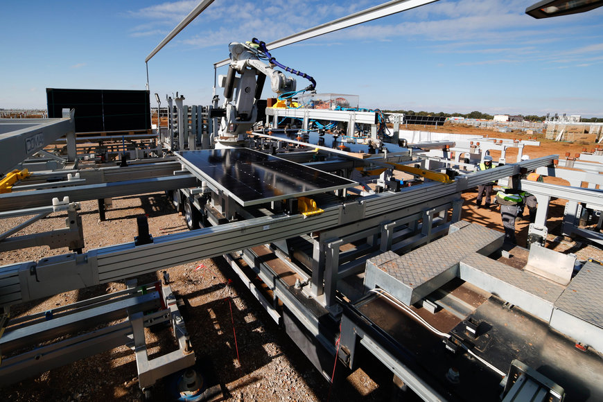 EDP prueba la construcción de su primer parque solar con tecnología de automatización