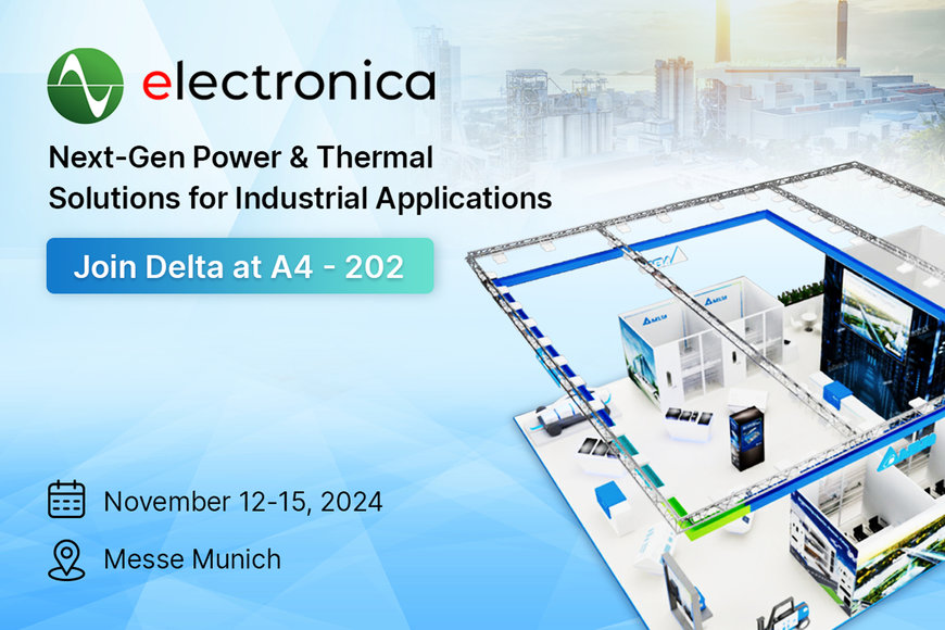 Delta presenta soluciones de energía y carga inalámbrica de vanguardia en Electronica 2024 