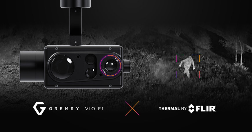 Gremsy, empresa colaboradora de Thermal by FLIR, suministra la carga útil para drones Vio destinada a aplicaciones de seguridad pública e industrial